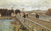 Alfred Sisley Footbridge at Argenteuil oil painting picture wholesale